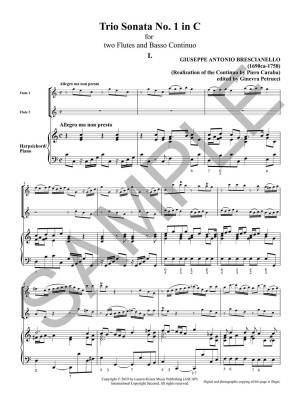Trio Sonata No.1 in C - Brescianello/Petrucci - 2 Flutes/Piano