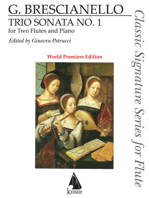 Lauren Keiser Music Publishing - Trio Sonata No.1 in C - Brescianello/Petrucci - 2 Flutes/Piano