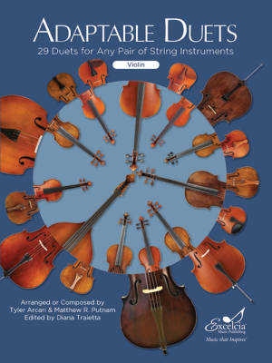 Excelcia Music Publishing - Adaptable Duets for Violin - Arcari/Putham/Traietta - Violin - Book