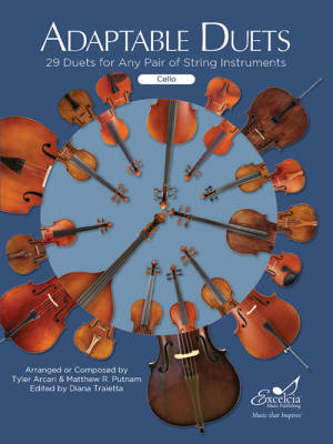 Excelcia Music Publishing - Adaptable Duets for Cello - Arcari/Putham/Traietta - Cello - Book