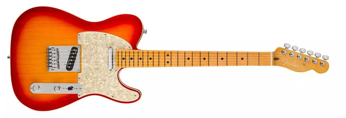 American Ultra Telecaster, Maple Fingerboard - Plasma Red Burst