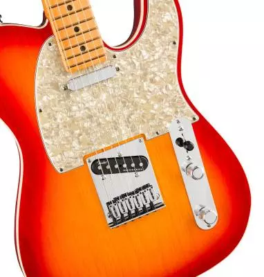 American Ultra Telecaster, Maple Fingerboard - Plasma Red Burst