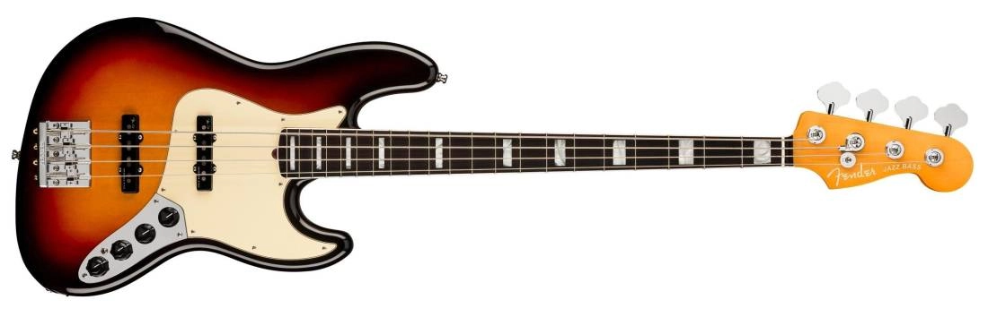 American Ultra Jazz Bass, Rosewood Fingerboard - Ultra Burst