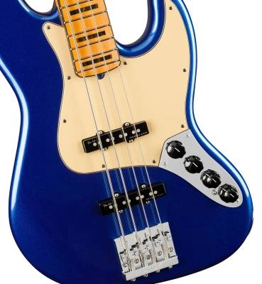 American Ultra Jazz Bass, Maple Fingerboard - Cobra Blue