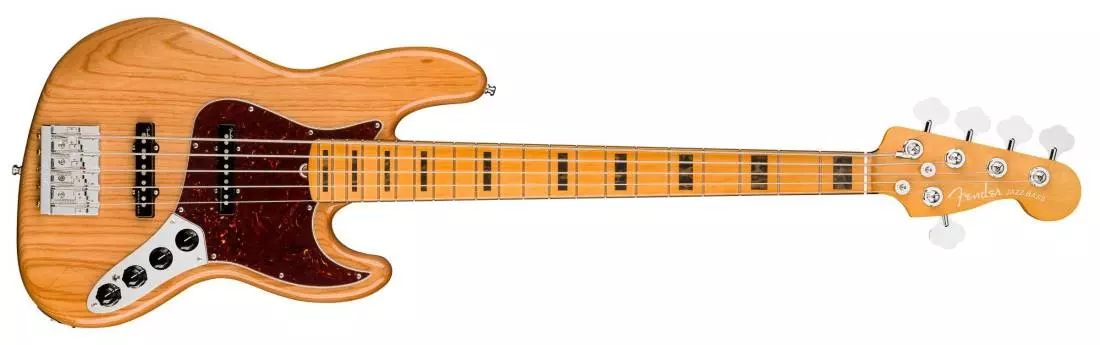 American Ultra Jazz Bass V, Maple Fingerboard - Aged Natural