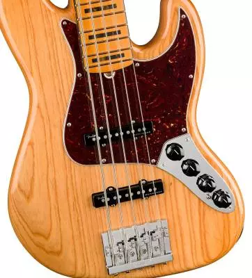 American Ultra Jazz Bass V, Maple Fingerboard - Aged Natural