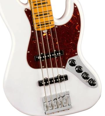 American Ultra Jazz Bass V, Maple Fingerboard - Arctic Pearl