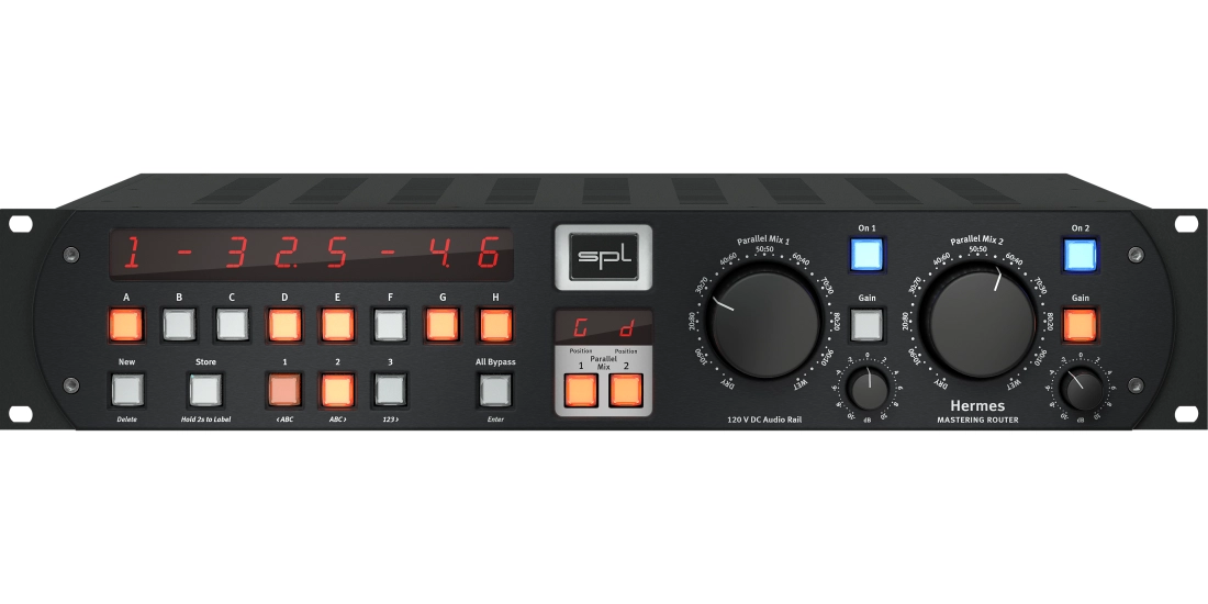 Routeur Mastering Hermes avec double mix parallèle - Noir