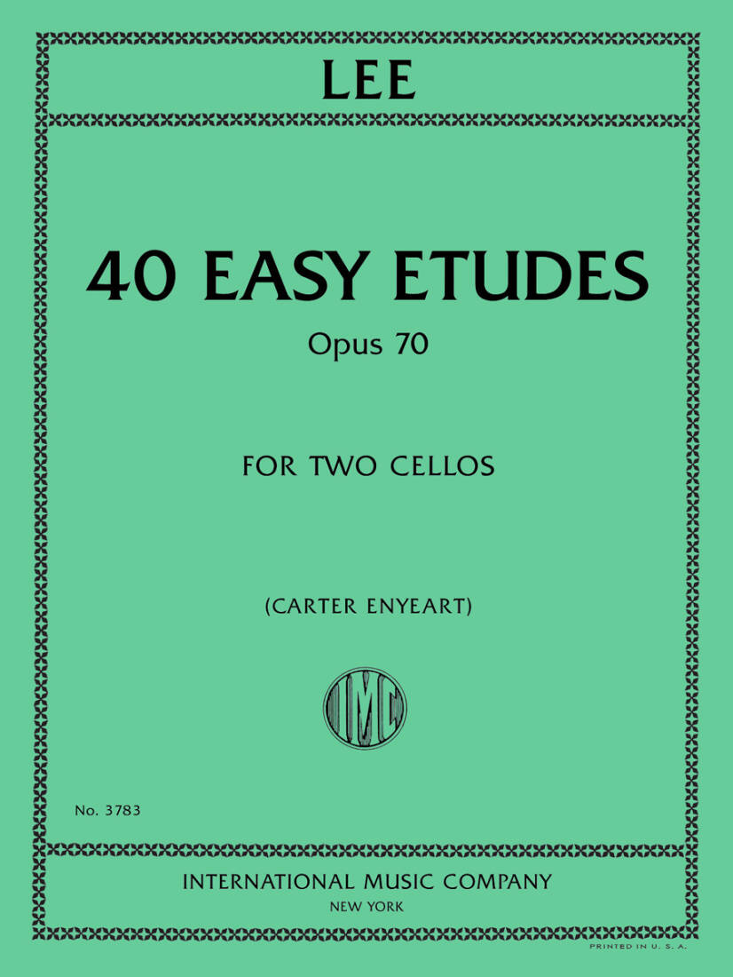 40 Easy Etudes, Opus 70 - Lee/Enyeart - Two Cellos
