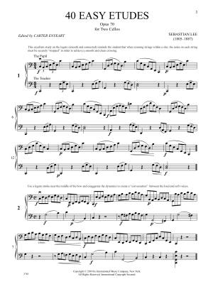 40 Easy Etudes, Opus 70 - Lee/Enyeart - Two Cellos