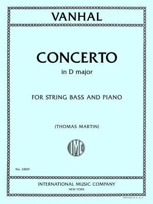 International Music Company - Concerto in D major - Vanhal/Martin - Double Bass/Piano