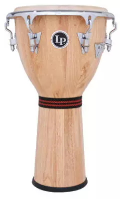 Latin Percussion - Djembe - Natural Finish, Chrome