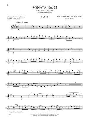 Sonata No. 22 in A major, K. 305/293d - Mozart/Jutt - Flute/Piano