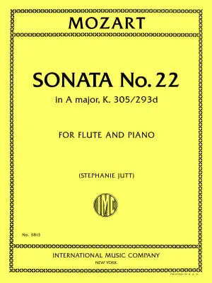 International Music Company - Sonata No. 22 in A major, K. 305/293d - Mozart/Jutt - Flute/Piano