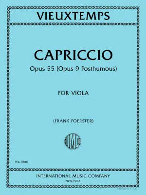 International Music Company - Capriccio, Opus 55 (Op. 9 Posthumous) - Vieuxtemps/Foerster - Viola - Book