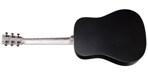DX Johnny Cash Dreadnought HPL Acoustic-Electric Guitar - Jett Black