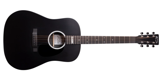 DX Johnny Cash Dreadnought HPL Acoustic-Electric Guitar - Jett Black