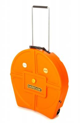 Hardcase - 22 Cymbal Case with Wheels - Orange