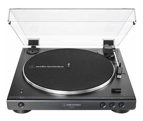Audio-Technica - AT-LP60XBT Fully Automatic Bluetooth Belt-Drive Turntable - Black
