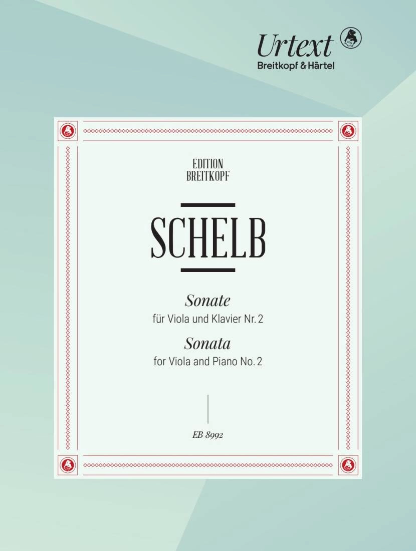 Sonata for Viola and Piano No. 2 - Schelb - Viola/Piano - Book