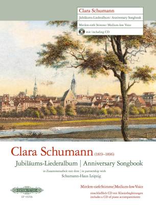 C.F. Peters Corporation - Anniversary Songbook - Schumann - dition voix moyenne-grave - Livre/CD