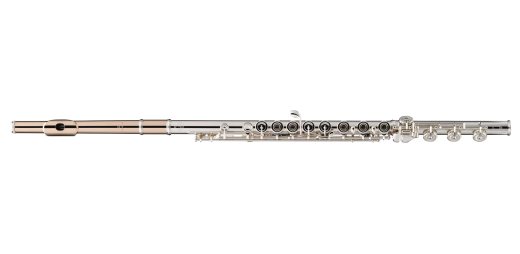 PS-905KT Professional Sterling Silver Flute with Offset-G, Open-Holes, B-Foot and 9K Aurumite Headjoint