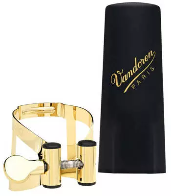 Vandoren - M|O Alto Saxophone Ligature with Plastic Cap - Gold Finish