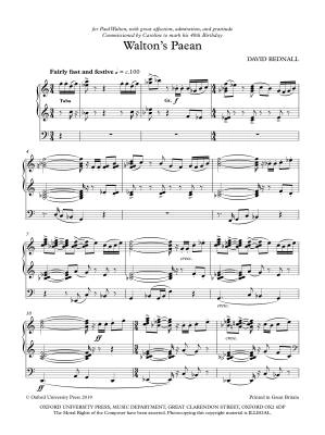 Walton\'s Paean - Bednall - Organ - Sheet Music