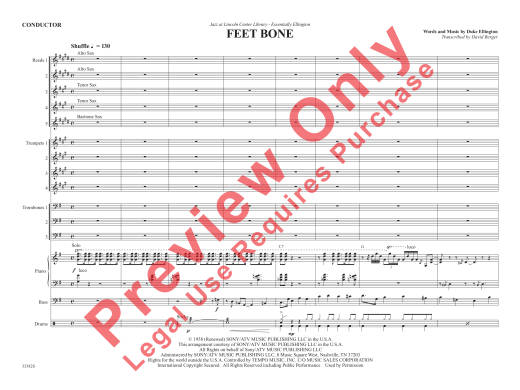 Feet Bone - Ellington - Jazz Ensemble - Gr. 4