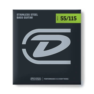 Dunlop - DBS55115 Stainless Steel Bass String Set/5 (55-115)