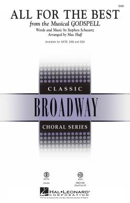 Hal Leonard - All for the Best (from Godspell) - Schwartz/Huff - SAB