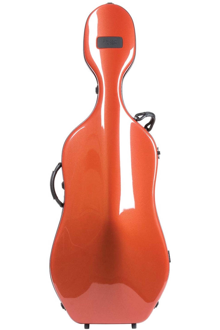 Newtech 4/4 Cello Case with Wheels - Terracotta