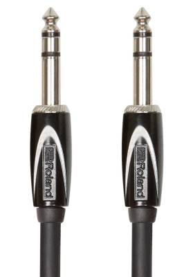 Roland - RCC-10-TRTR Interconnect Cable, 1/4-inch TRS, Black series - 10 ft