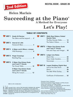 Succeeding at the Piano Recital Book - Grade 2B (2nd edition) - Marlais - Book/CD
