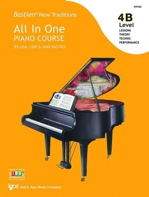 Kjos Music - Bastien New Traditions: All In One Piano Course - Level 4B