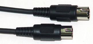 Link Audio Midi Cables - 1 foot - Black
