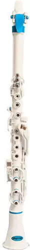 Clarineo - All Plastic C Clarinet in White & Blue