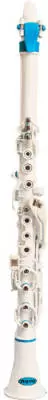 Clarineo - All Plastic C Clarinet in White & Blue