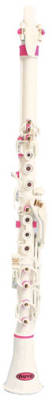 Clarineo - All Plastic C Clarinet in White & Pink