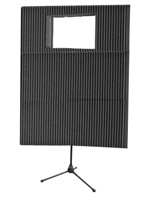 MAX-Wall Portable Acoustic Treatment Kit with Window - Charcoal