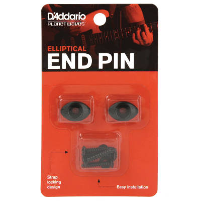 Elliptical End Pins - Black (2)