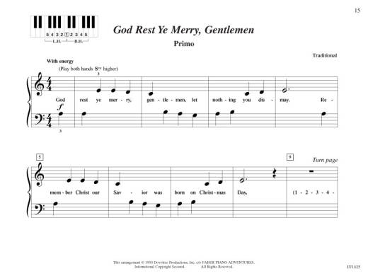 Duettime Piano Christmas, Primer Level - Faber - Piano Duet (1 Piano, 4 Hands) - Book