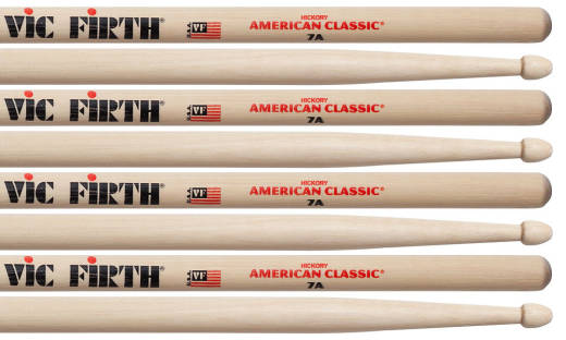 Vic Firth - American Classic Value Pack (3 Pairs +1 Free Pair) - 7A