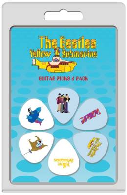 Perris Leathers Ltd - The Beatles Yellow Submarine Guitar Picks 6 Pack