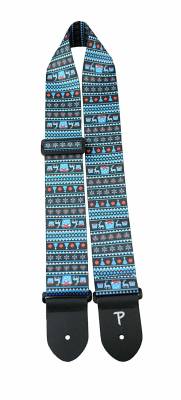 Christmas Guitar Strap w/ Ugly Sweater Design