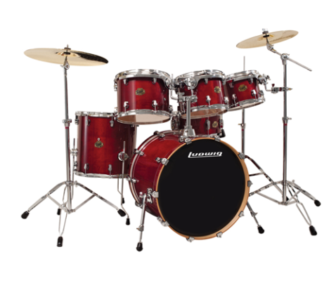 Red ludwig drum deals set