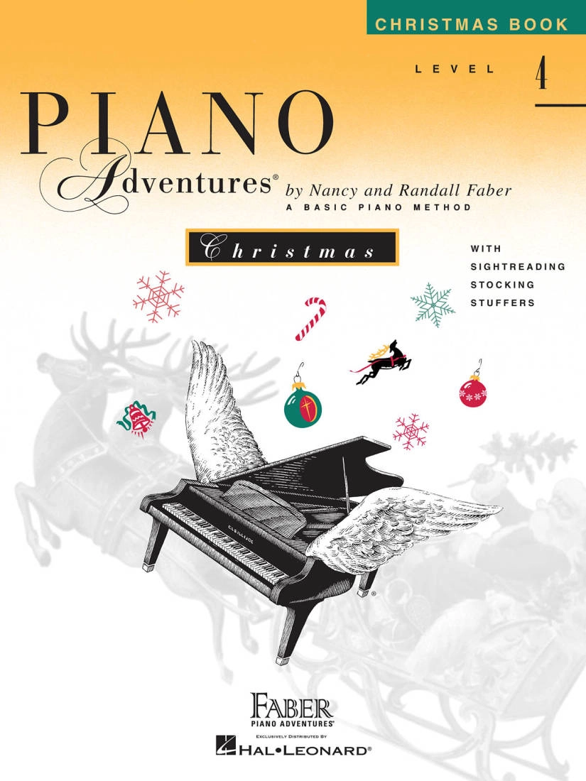 Piano Adventures Christmas, Level 4 - Faber - Piano - Book