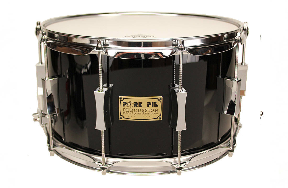 8x14 Maple Oak Snare Drum - Black