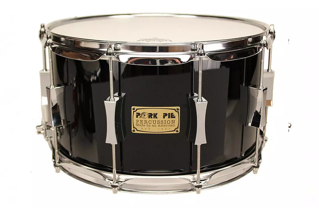 8x14 Maple Oak Snare Drum - Black