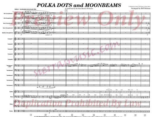 Polka Dots and Moonbeams - Burke/Van Heusen/Holman - Jazz Ensemble/Solo Trombone - Gr. Medium-Advanced